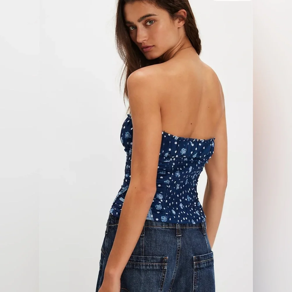 NWT Free People Scottie Printed Tube Top